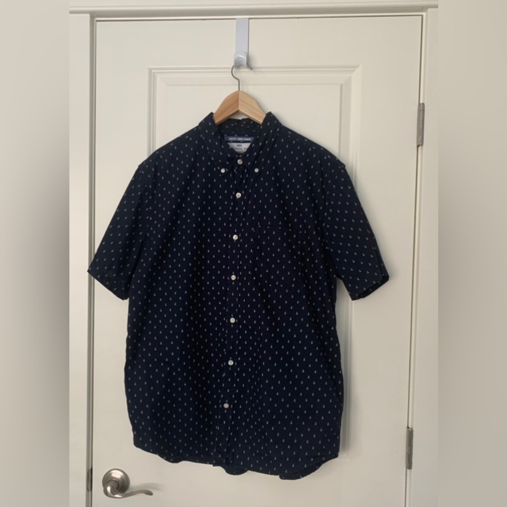 Old Navy Button Up Short Sleeve Shirt - XL